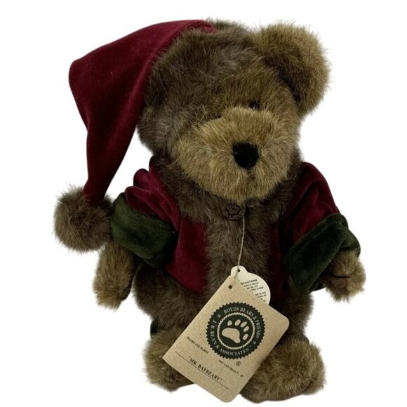 Boyds Bears & Friends "Mr Baybeary" Plush J.B. Bean Christmas Bear Christmas - Picture 1 of 8